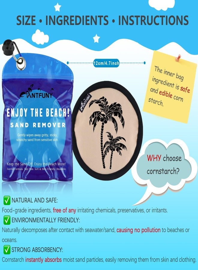 Antfuny Beach Sand Remover Sand Eraser Kids Men Women Family 2026 Beach Vacation Essentials Cruise Ship Must Haves Day Travel Accessories Supplies Gear Stuff Necessities Items Thing Gadgets Wear Needs Gift - Image 3