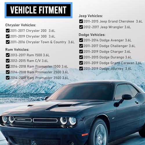 EKLN Set of 6 Fuel Injectors 0280158233 4 Holes Fit for 2011-2017 Chrysler 200 300 Dodge Avenger Challenger Charger Ram 1500/2500/3500 3.6L Replaces 5184085AC 5184085AD 4G2269 FJ1147 - Image 5