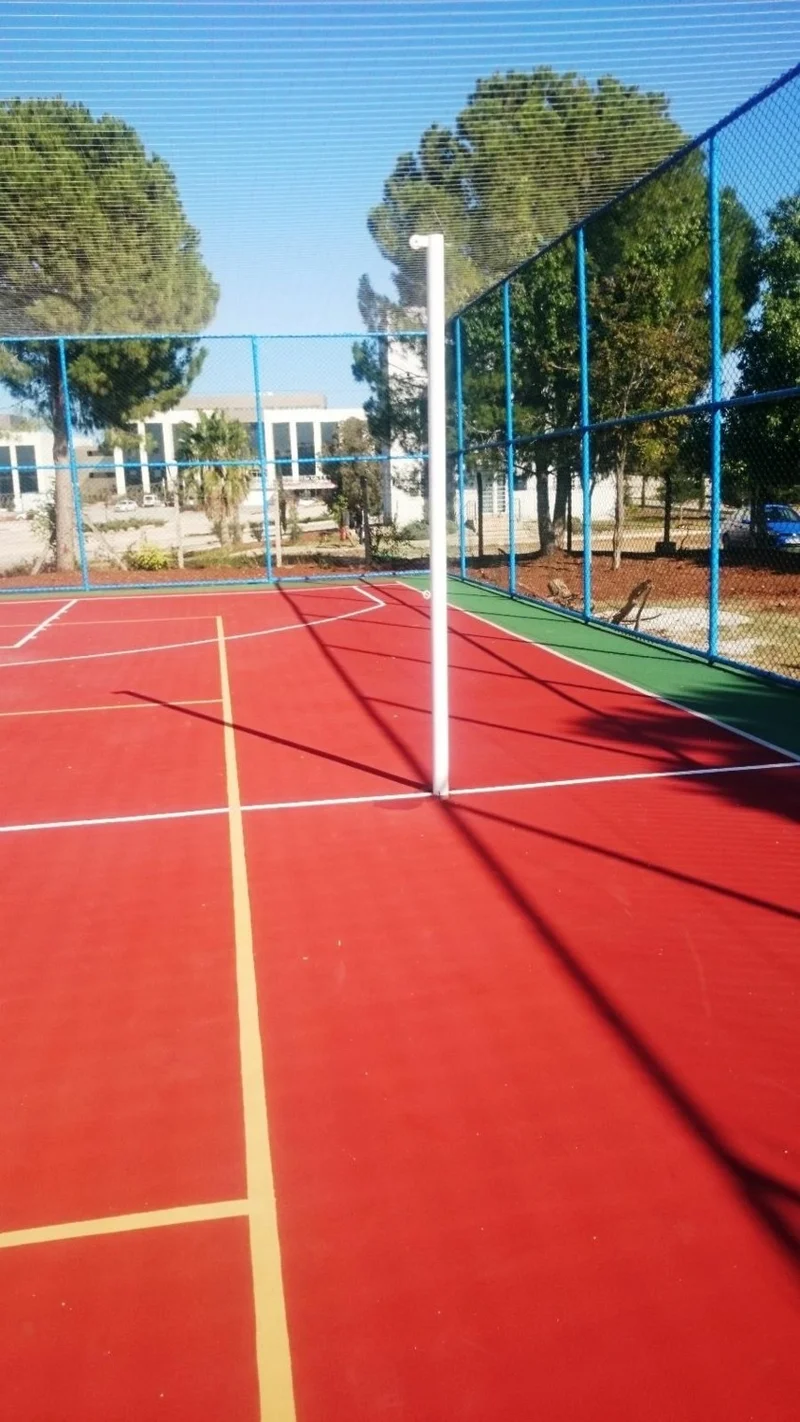 adelinspor Silver Volleyball Post and Net Set
