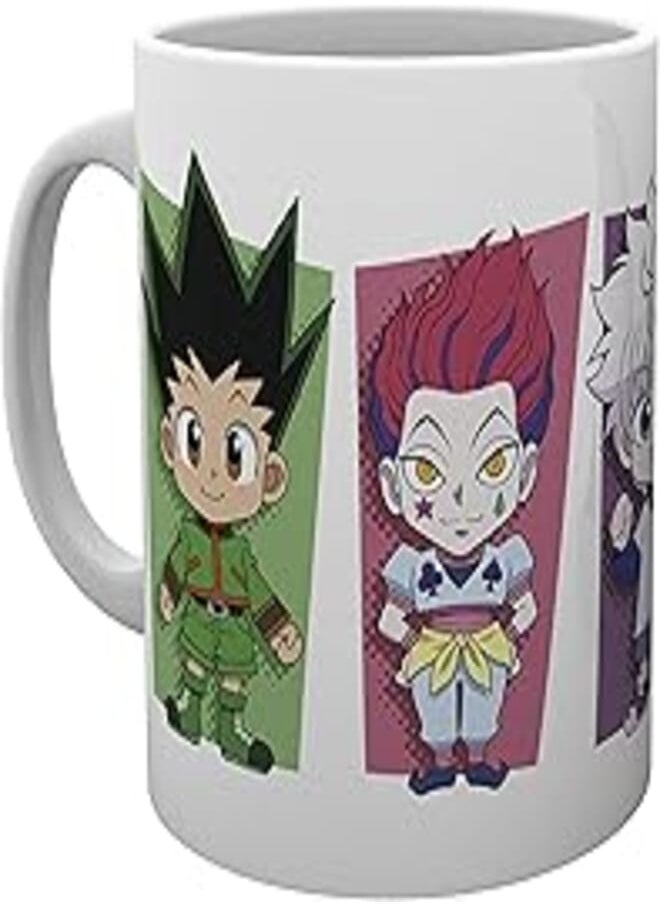 ABYstyle ABYstyle Hunter X Hunter Character Chibi Ceramic Coffee Tea Mug 10 Oz. Featuring Gon, Hisoka, Killua, Leorio, and Kurapika Anime Manga Drinkware Home & Kitchen Essential Gift 