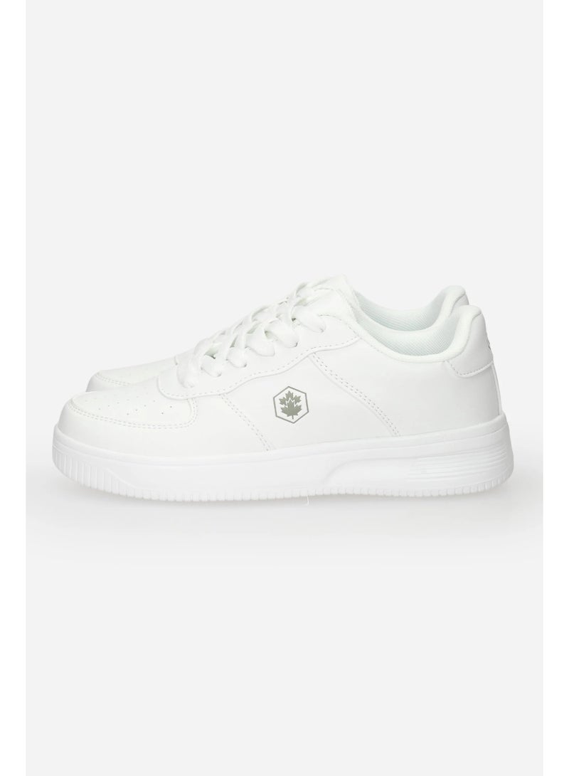 Lumberjack Women’s White Casual Sneakers – Lightweight Lace-Up Everyday Fashion Shoes - Image 1