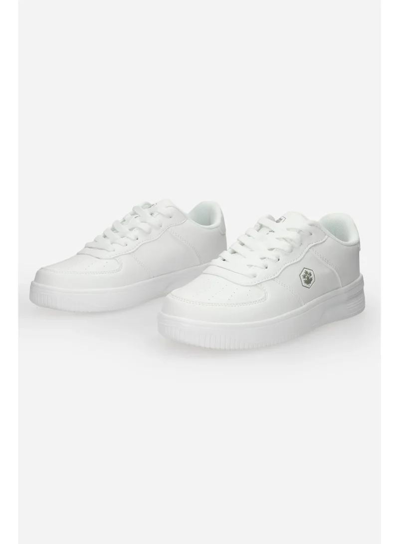 Lumberjack Lumberjack Women’s White Casual Sneakers – Lightweight Lace-Up Everyday Fashion Shoes