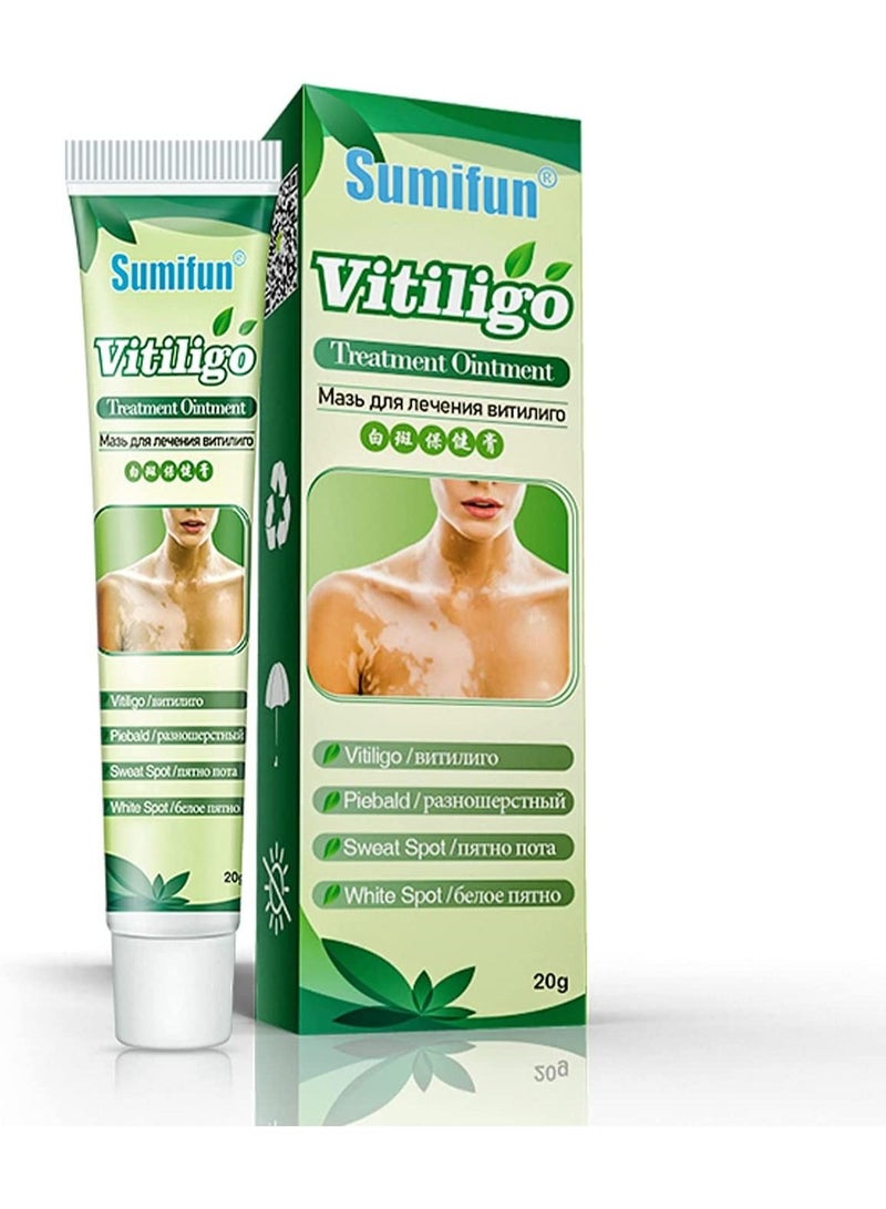 Sumifun Vitiligo Treatment Ointment Cream for Skin Vitiligo, Psoriasis, Leukoplakia - Reduces White Spots on Skin and Improve Skin Pigmentation (4 Counts) - Image 1