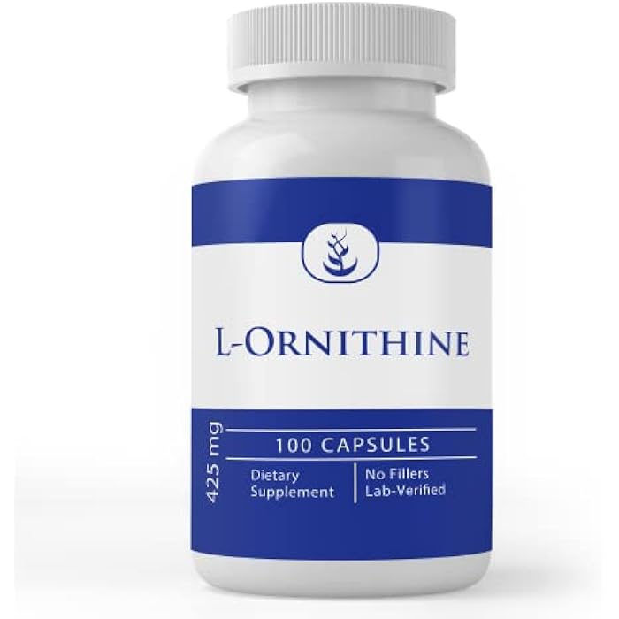 Pure Original Ingredients L-Ornithine, (100 Capsules) Always Pure, No Additives Or Fillers, Lab Verified - Image 1