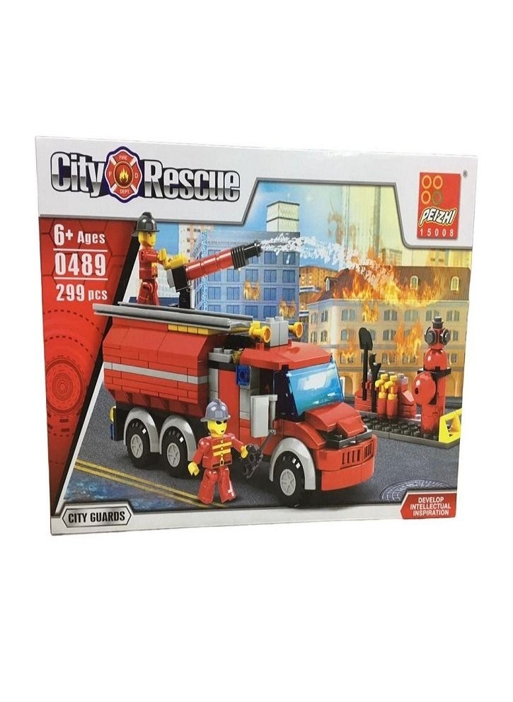 Peizhi - Building Blocks City Fire 299 pcs - Image 1