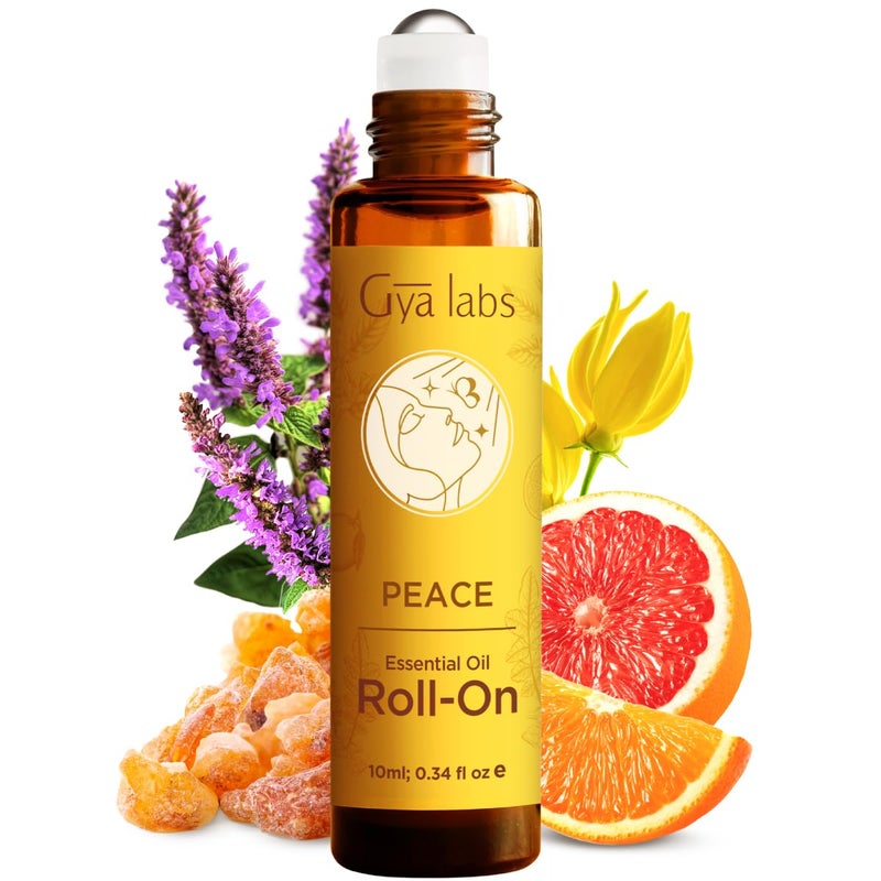 Gya Labs Peace Essential Oil Roll On 034 Fl Oz Travel Size Roller for Camping Skin Aromatherapy Relief Convenience - Image 3