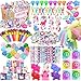 BANBALLON Unicorn Party Favor Goodie Rainbow Elastic Ball Bracelets Stickers Gifts Pinata Filler Bulk Toys for Unicorn Party Girl Kid Birthday Party Stuffers Supplies Style 01 - Image 2