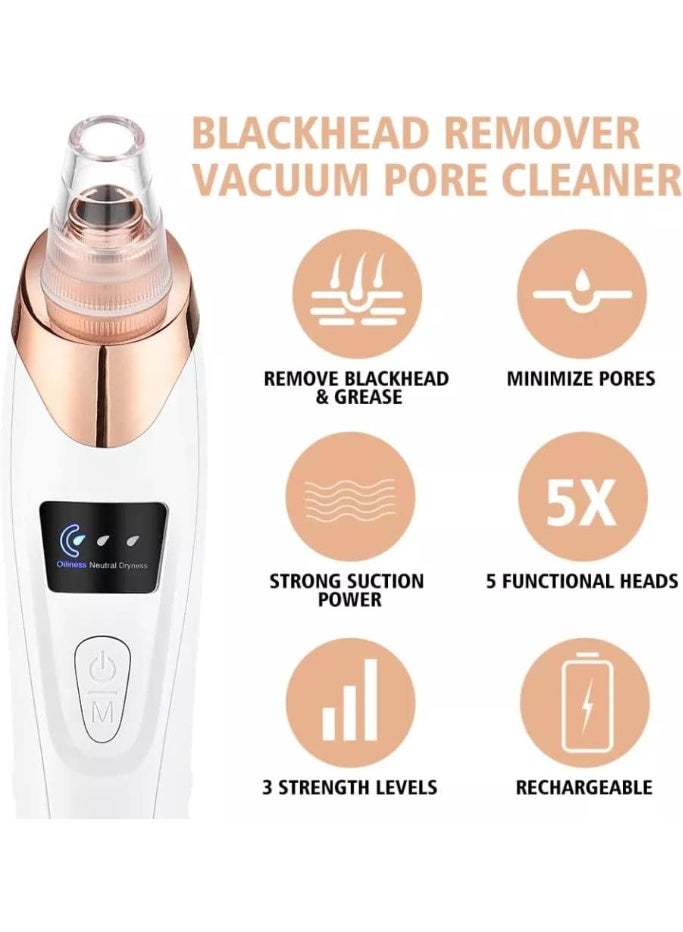 كيمايا جهاز كهربائي لإزالة الرؤوس السوداء، جهاز تنظيف حب الشباب، إزالة البقع السوداء، جهاز تنظيف عميق للوجه، جهاز تنظيف المسام، أدوات العناية بالبشرة - Image 5