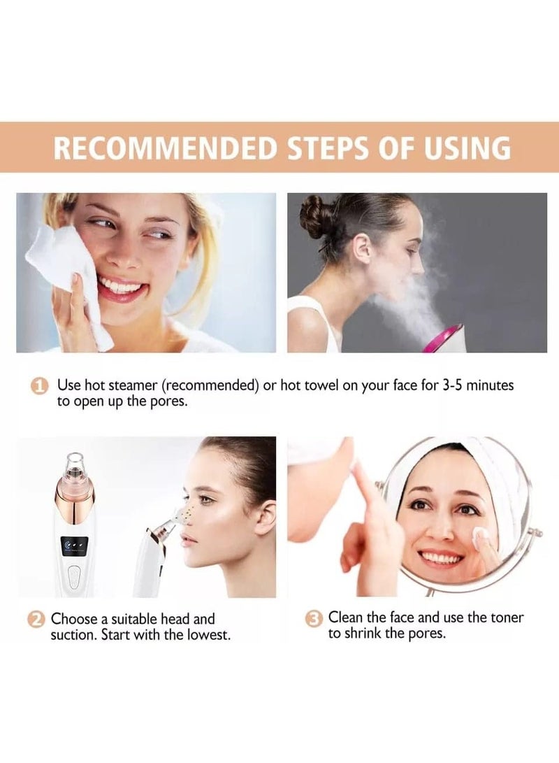 كيمايا جهاز كهربائي لإزالة الرؤوس السوداء، جهاز تنظيف حب الشباب، إزالة البقع السوداء، جهاز تنظيف عميق للوجه، جهاز تنظيف المسام، أدوات العناية بالبشرة - Image 2