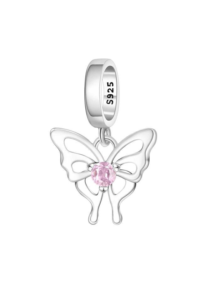 CYCUFF 925 Sterling Silver Charms Suitable for Bracelets Charms Beads, Charm Necklaces Jewellery Gift for Women Girls (Romantic Classic Guardian Flower Charm) - Image 1
