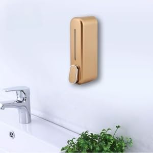 AIMKO ABS Wall-Mounted Soap Dispenser | Leak-Free Multipurpose Liquid Dispenser for Hand Wash, Shampoo, Dish Soap & More | Durable & Stylish Rose Gold Finish (Rose Gold) - Image 5