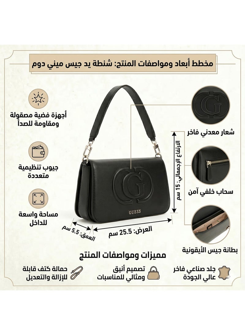Guess Black Women Shoulder Bag Hwevg951320 Bla - Image 2