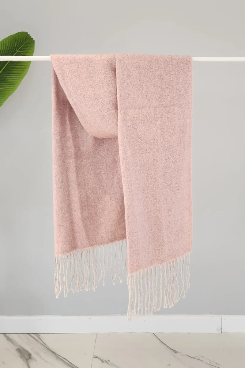 Remsa Mayo Tassel Boucle Scarf Shawl 45X200 cm 1285 Powder