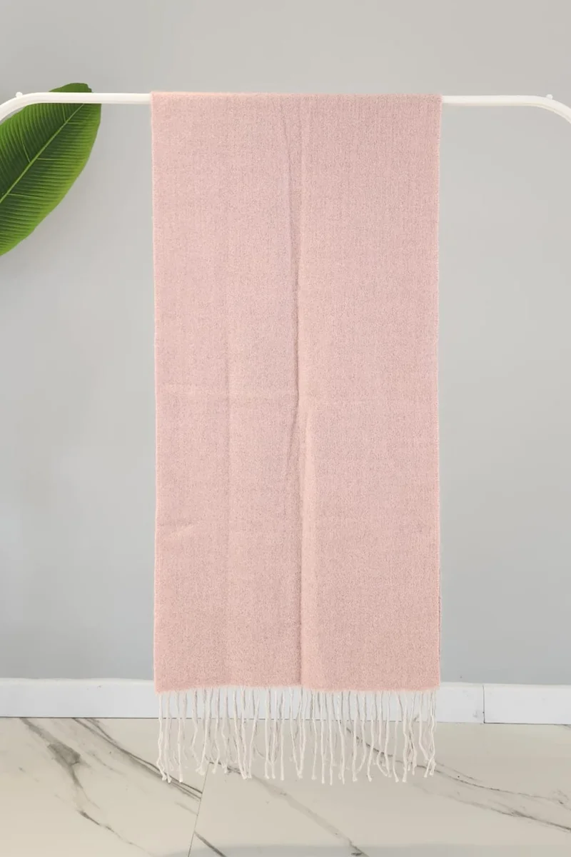 Remsa Mayo Tassel Boucle Scarf Shawl 45X200 cm 1285 Powder