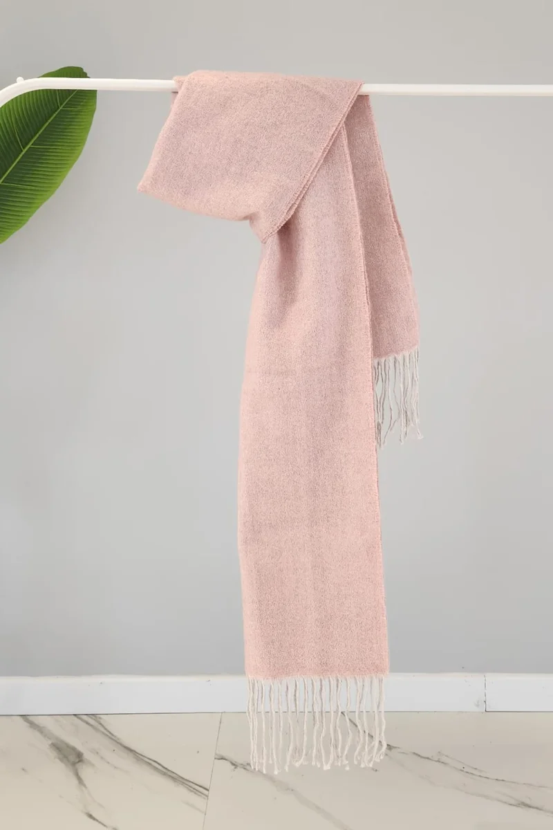Remsa Mayo Tassel Boucle Scarf Shawl 45X200 cm 1285 Powder