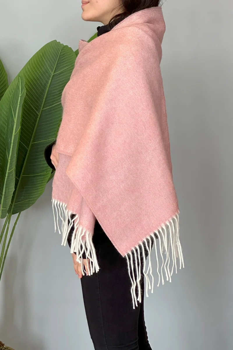 Remsa Mayo Tassel Boucle Scarf Shawl 45X200 cm 1285 Powder