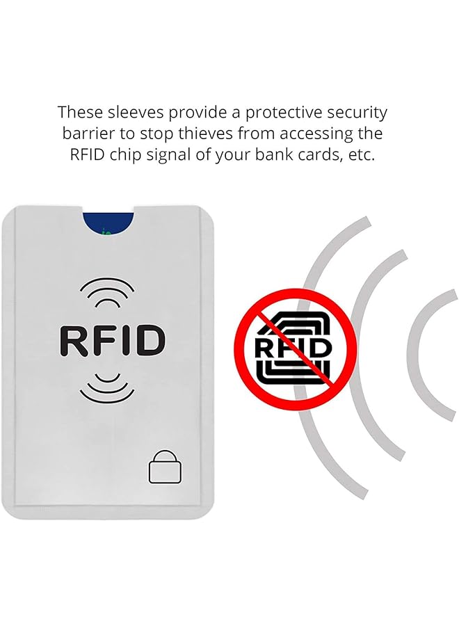 erorex Rfid Blocking Sleeves Contactless Cards Rfid Credit Card Protector Waterproof And Tear Proof Debit Card Protector Sleeve For Privacy And Property Safety  - Image 4