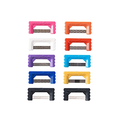 Easyinsmile Dental IPR Strip System 10PCS Orthodontic Interproximal Reduction Enamel Kits (B/Multi-Color) - Image 1