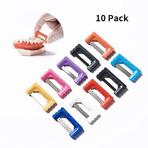Easyinsmile Dental IPR Strip System 10PCS Orthodontic Interproximal Reduction Enamel Kits (B/Multi-Color) - Image 2