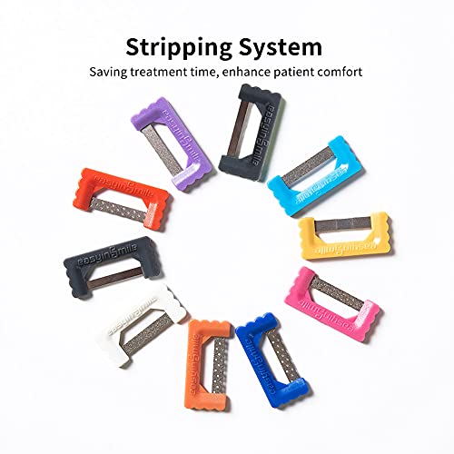 Easyinsmile Dental IPR Strip System 10PCS Orthodontic Interproximal Reduction Enamel Kits (B/Multi-Color) - Image 3