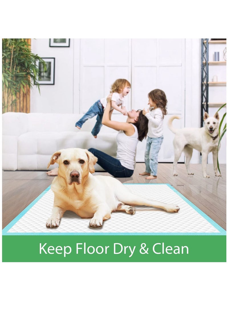 vsell24 وسادات التبول للكلاب سميكة للغاية فائقة الامتصاص للاستخدام مرة واحدة، وسادات تدريب الجراء على استخدام المرحاض للحيوانات الأليفة مع 6 طبقات شديدة الامتصاص، 60 × 90 سم، كل عبوة 20 قطعة - Image 5