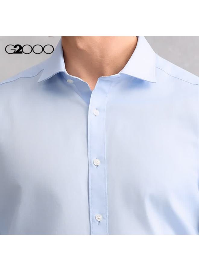 G2000 Men's Comfortable Easy-care Fashionable Tailored Commuter Versatile Long Sleeve Shirt New As Pink Blue Xl/09 - Image 3