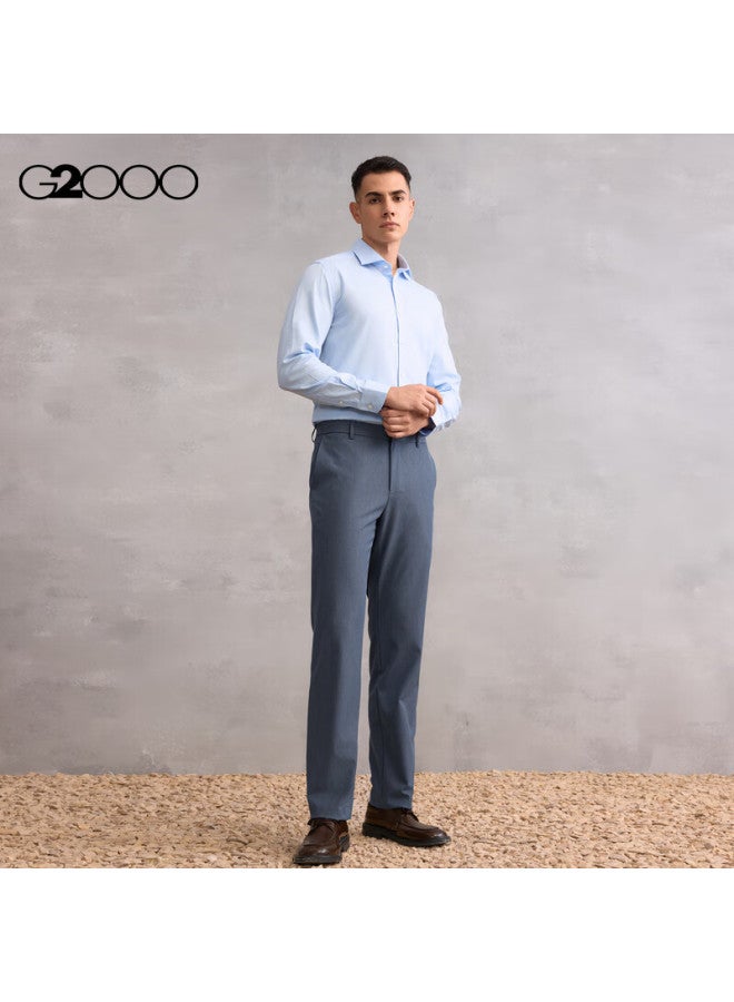 G2000 Men's Comfortable Easy-care Fashionable Tailored Commuter Versatile Long Sleeve Shirt New As Pink Blue Xl/09 - Image 4