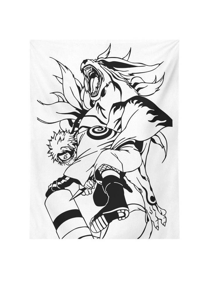 KUYING New Naruto Anime Background Cloth 