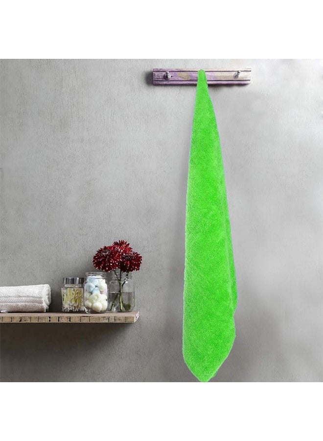 3XR Microfiber Cleaning Cloth 40x60cm green, 550GSM Ultra Soft & Absorbent Towel for Car, Bike & Home Cleaning, Lint-Free & Scratch-Free Plush Fiber Drying Cloth for Polishing, Washing & Dusting, Durable Machine Washable Multipurpose Cloth - Image 2