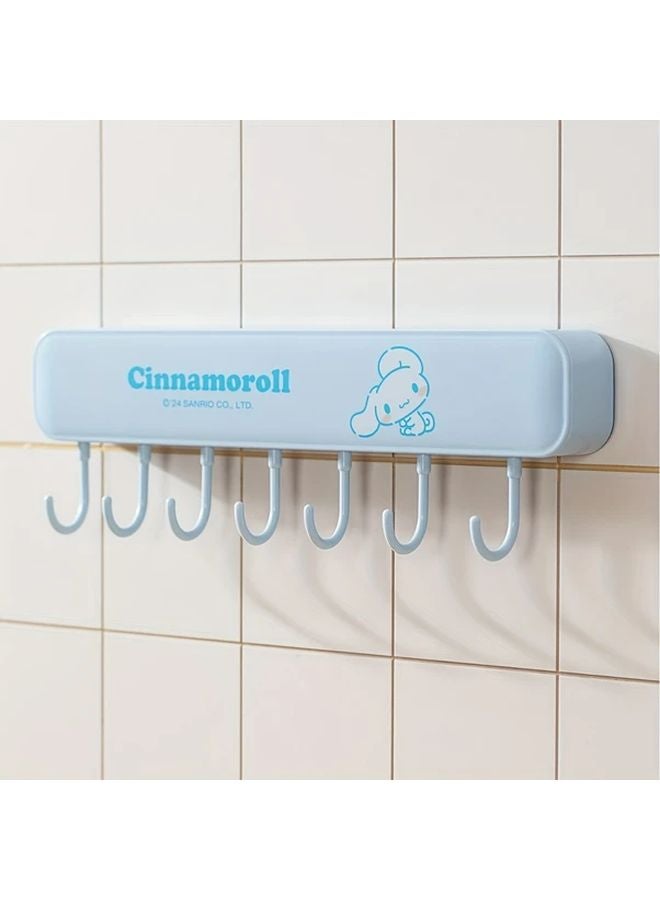 My Melody Pink Wall Hook Rack 6 Hooks Adhesive Mount Space Saving Organizer - Image 5