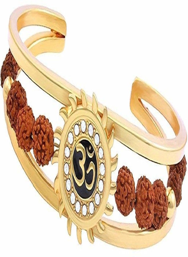 IGA COLLECTION Stainless Steel Adjustable Bracelet/Kada for/Girls/Boys/Mens/Womens| Comfortable Trendy Rudraksha suncuf Kada with Elegant Design (M2) - Image 1
