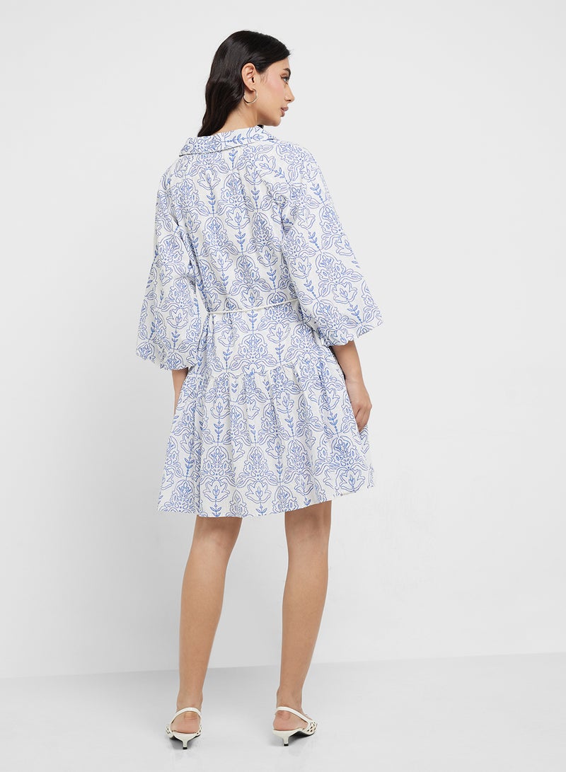 YAS Printed A-Line Dress - Image 2