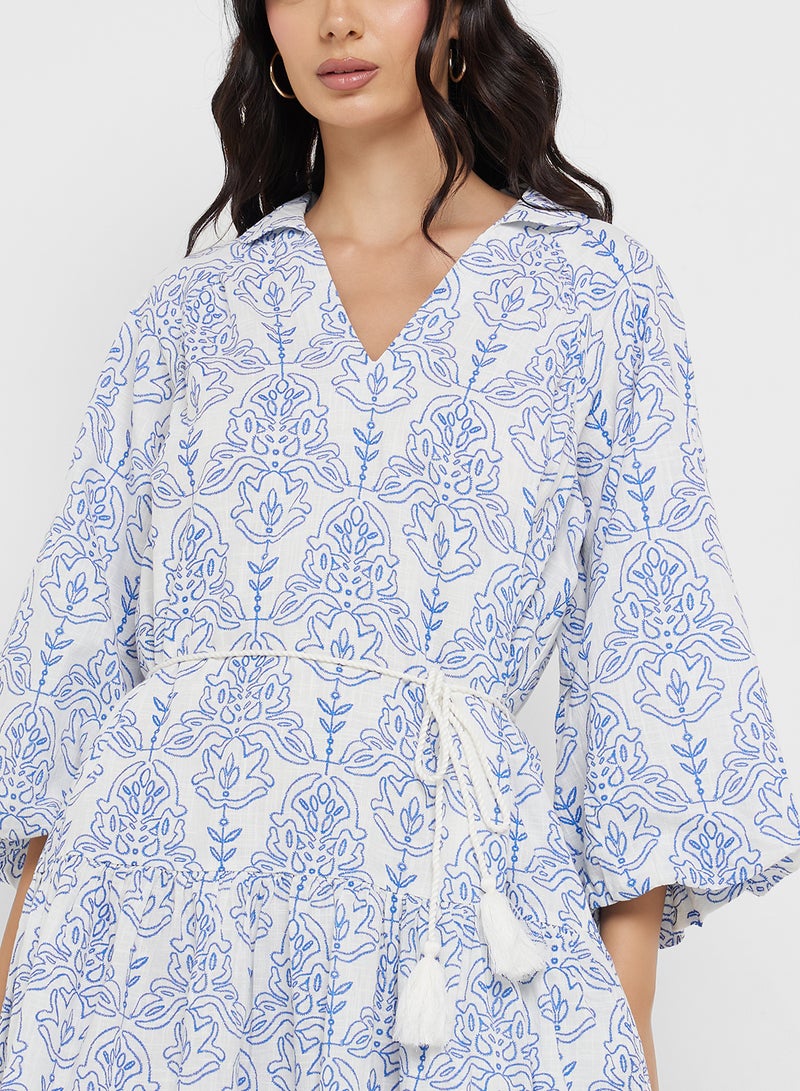 YAS Printed A-Line Dress - Image 3