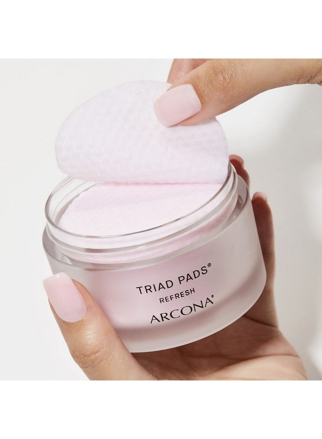 Arcona Rcona Triad Pads Cranberry And Rice Toner Cold Processed Hydrating Brightening Cleansing Calming 45 Facial Toner Pads. Made In The Usa. - Image 3