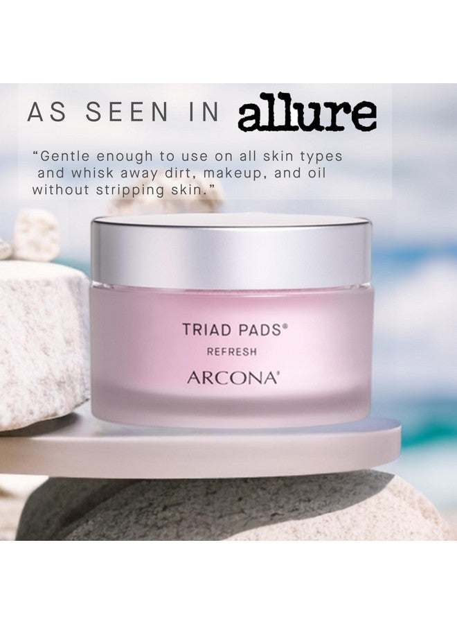 Arcona Rcona Triad Pads Cranberry And Rice Toner Cold Processed Hydrating Brightening Cleansing Calming 45 Facial Toner Pads. Made In The Usa. - Image 4