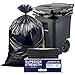 Plasticplace 9596 gallon Garbage Can Liners 3 Mil Black Heavy Duty Trash Bags 61 x 68 25 Count Pack of 1 - Image 1
