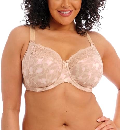Elomi Women's Plus Size Morgan Banded Underwire Stretch Lace Bra, Toasted Almond, 32H - Image 1