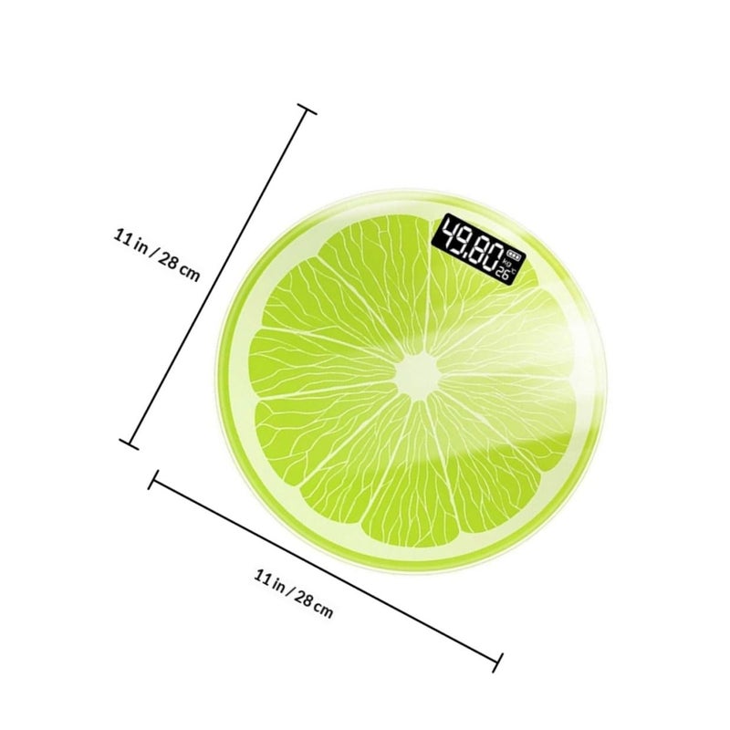 Lemon Design Digital Bathroom Scale 28x28cm Precise Body Weight Health Monitor - Image 3