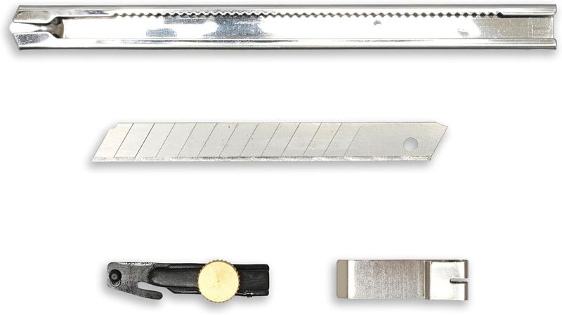 FIS Snap-Off Safety Utility Cutter with 9mm Blade - Twist-Lock System for Safe Cutting - Image 3