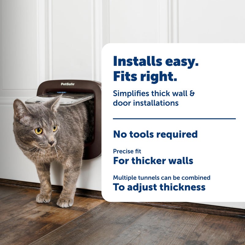 PetSafe Microchip Cat Door Tunnel Extension for Thick Walls and Doors, Easy Install - Image 3