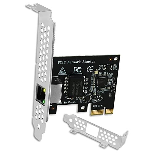 LinksTek PCI Express X1 Interface to 2.5GbE RJ45 Ports Network Adapter for Windows 11, 10 64bit and Windows Server 2019, 2022, Intel I225V Ethernet Controller, 2.5GbE PCIE NIC Card (PCIE-I225) - Image 1