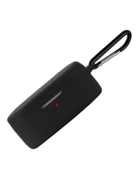 Compatible with OnePlus Buds Ace Case Cover, Soft Silicone Shockproof Protective Skin Case, Front LED Visible With Cleaning tool (Black)