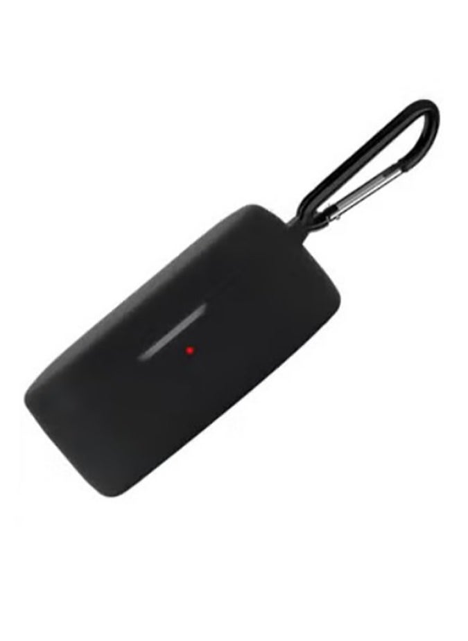 Generic - Compatible with OnePlus Buds Ace Case Cover, Soft Silicone Shockproof Protective Skin Case, Front LED Visible With Cleaning tool (Black) - Image 1