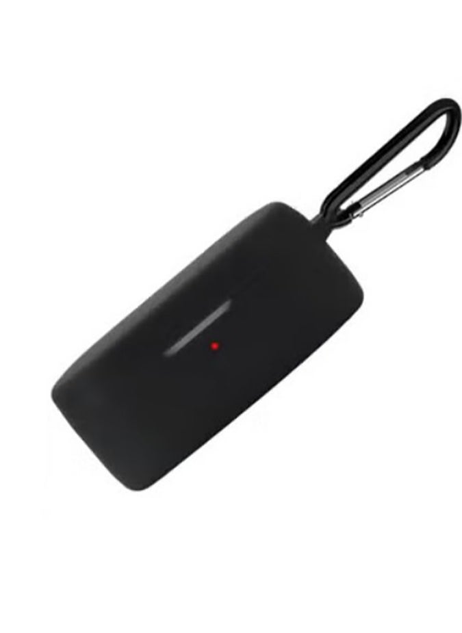 Generic - Compatible with OnePlus Buds Ace Case Cover, Soft Silicone Shockproof Protective Skin Case, Front LED Visible With Cleaning tool (Black) - Image 1