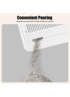 Generic Adjustable Cat Ramp for Cat Litter Box, Easy Clean Self Cleaning Litter Box Step with Filter Function, 2 Steps Cat Litter Trapper  - Image 3