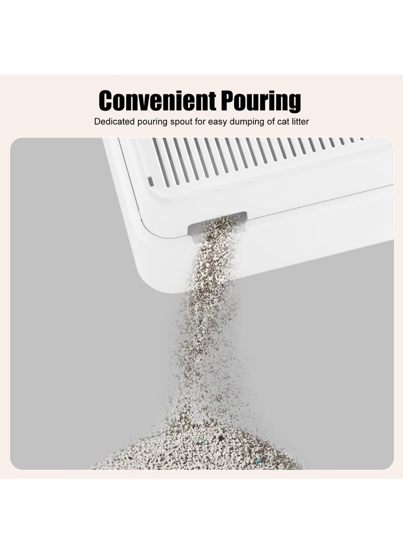 Generic - Adjustable Cat Ramp for Cat Litter Box, Easy Clean Self Cleaning Litter Box Step with Filter Function, 2 Steps Cat Litter Trapper - Image 1