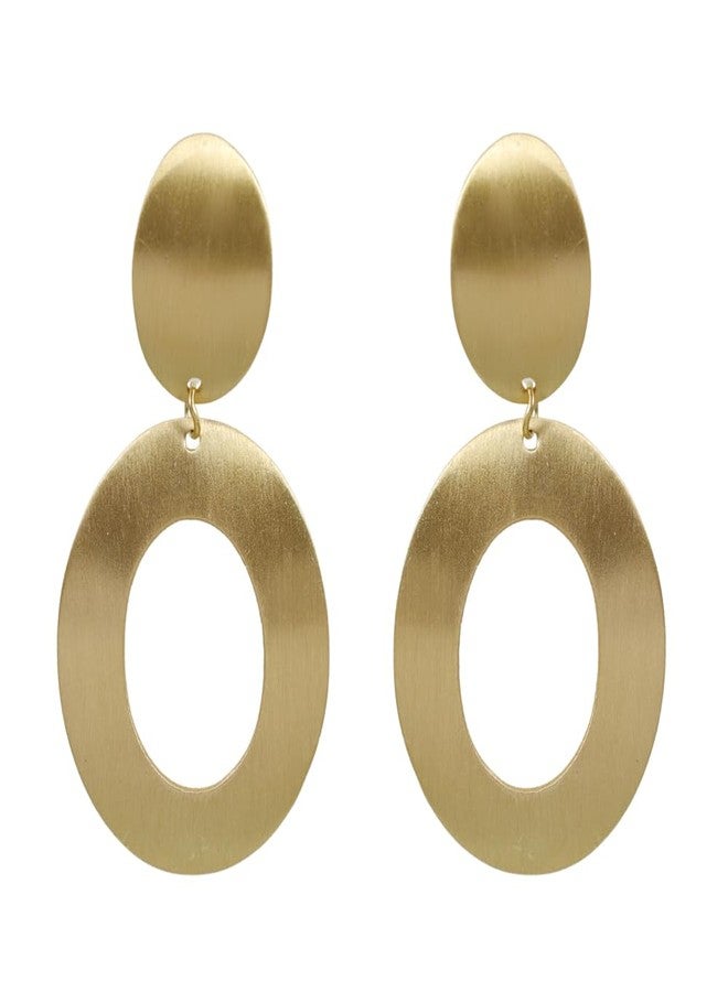 Vientiq Gold Finish Demi-Fine Jewelry Anti-Tarnish Waterproof Dangle Earrings - Image 1