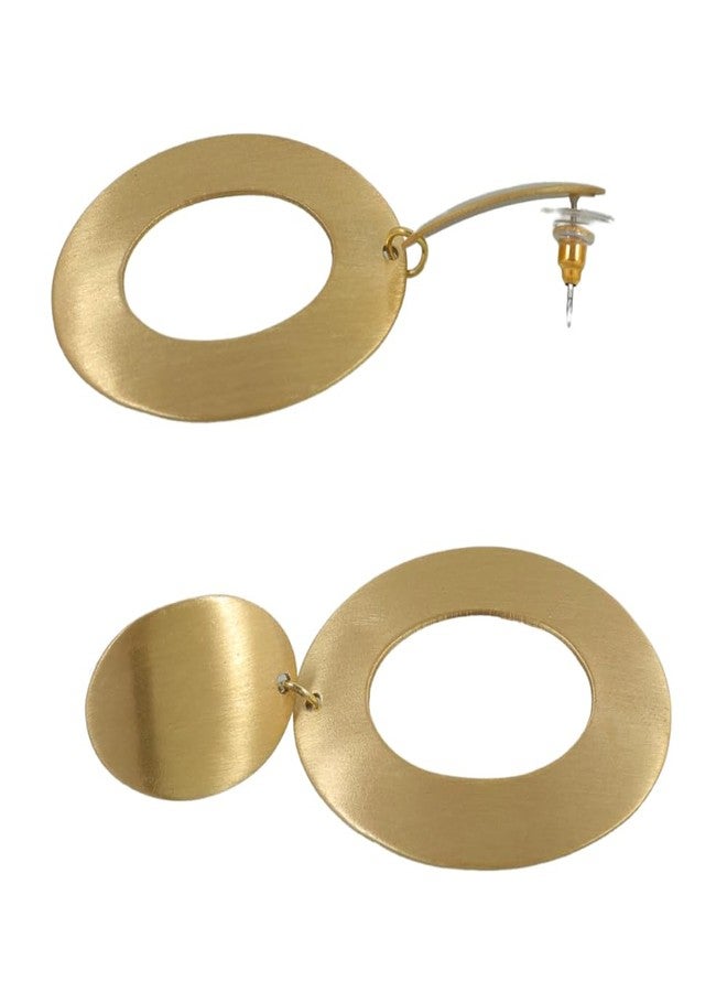 Vientiq Gold Finish Demi-Fine Jewelry Anti-Tarnish Waterproof Dangle Earrings - Image 5