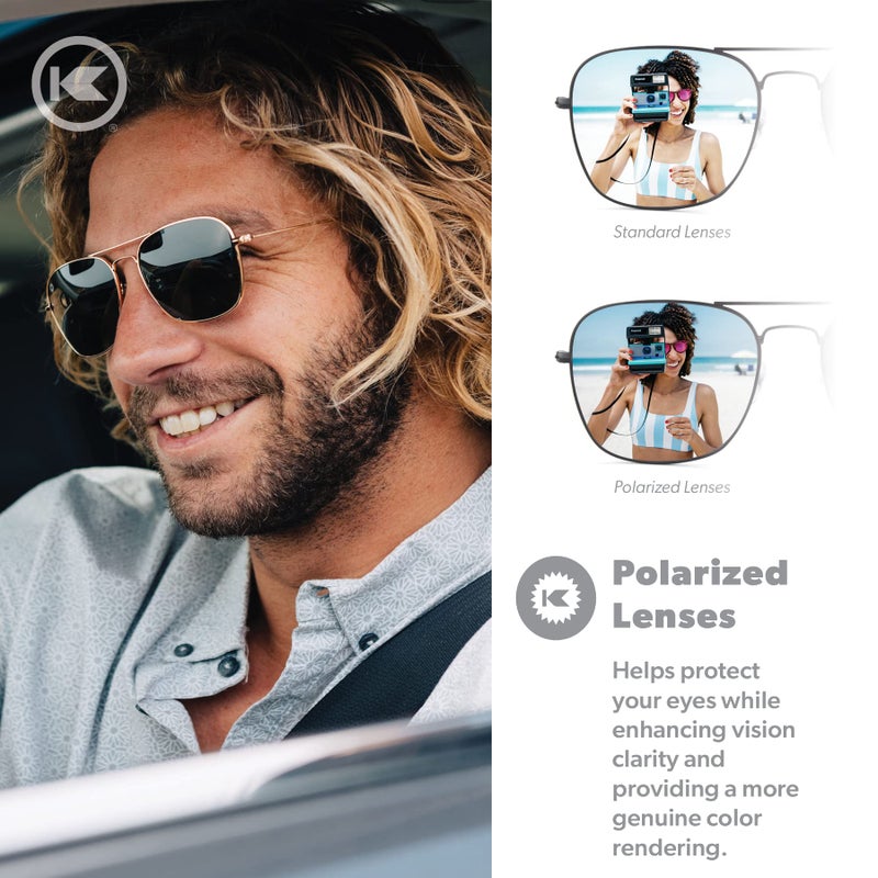 Knockaround Mount Evans Polarized Aviator Sunglasses for Men & Women - UV400 Protection - Image 4