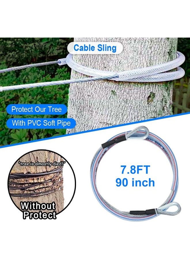 X XBEN Zip line Kits for Backyard 98FT, Zip Lines for Kid and Adult, Included Swing Seat, Ziplines Brake, and Steel Trolley, Outdoor Playground Equipment - Image 4